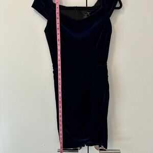 Aqua Velvet Off-The-Shoulder Cocktail Dress Size M NWT